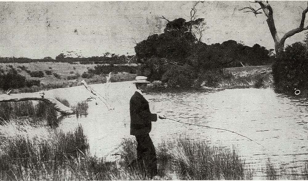 fishing at Spring Creek circa 1905